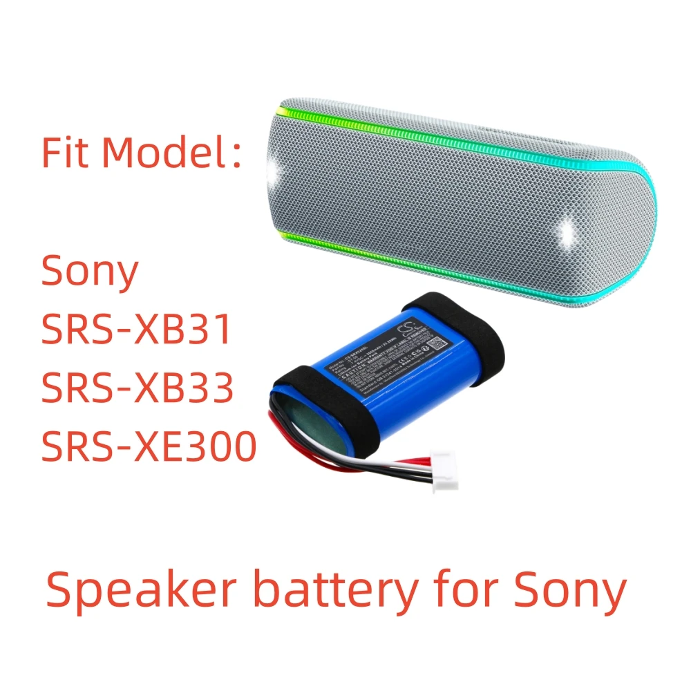 

Li-ion Speaker battery for Sony，7.4v，3350mAh，SRS-XB31 SRS-XB33 SRS-XE300