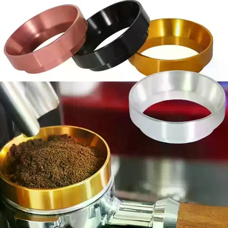 51/53/58mm Universal Magnetic Coffee Receiving Ring Anti-Splash Coffee Powder Dosing Ring Distribution Quantitative Accessory