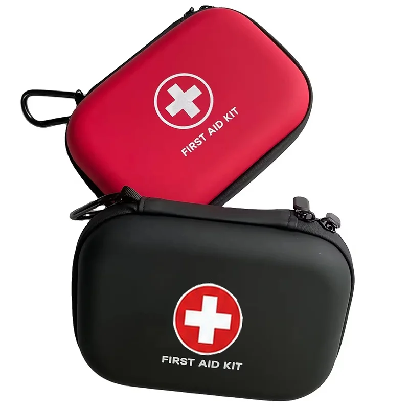 Portable First Aid Kit Waterproof EVA Hard Shell Case Mini Rescue Survival Kit Medical Storage Case For Home School Travel Car