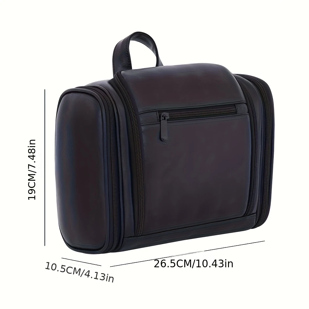 Große Unisex-Reise-Kulturtasche mit Haken, Mehrfach-Fächer-Waschtasche, Ideal für Tägliche Ausflüge, Perfektes Geschenk für Männer und Frauen – Detail 3