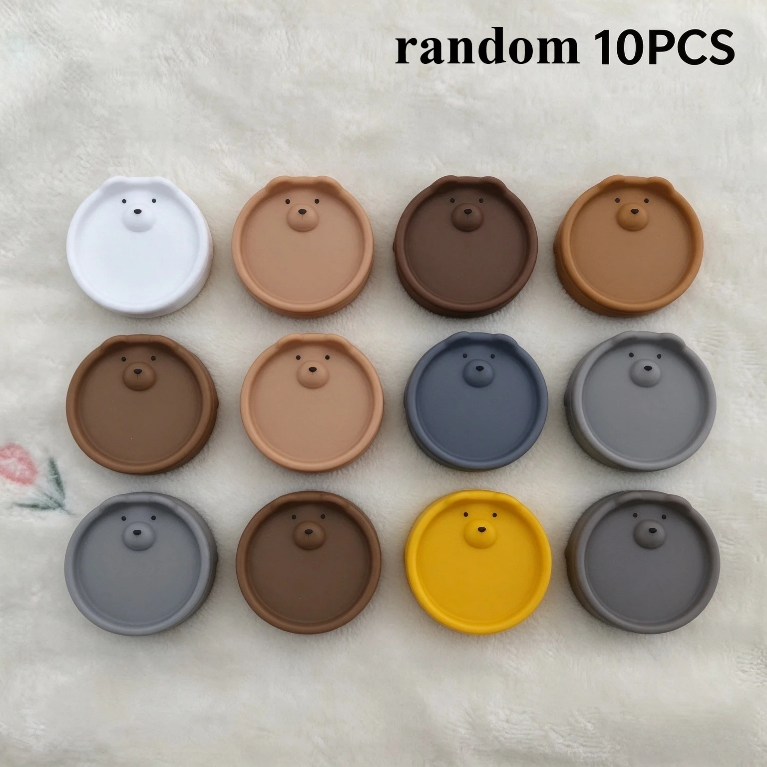 10Pcs Cartoon Socket Protector Cover Electrical Outlet Safety Plug Cap Anti Shock for Home Jack Protection