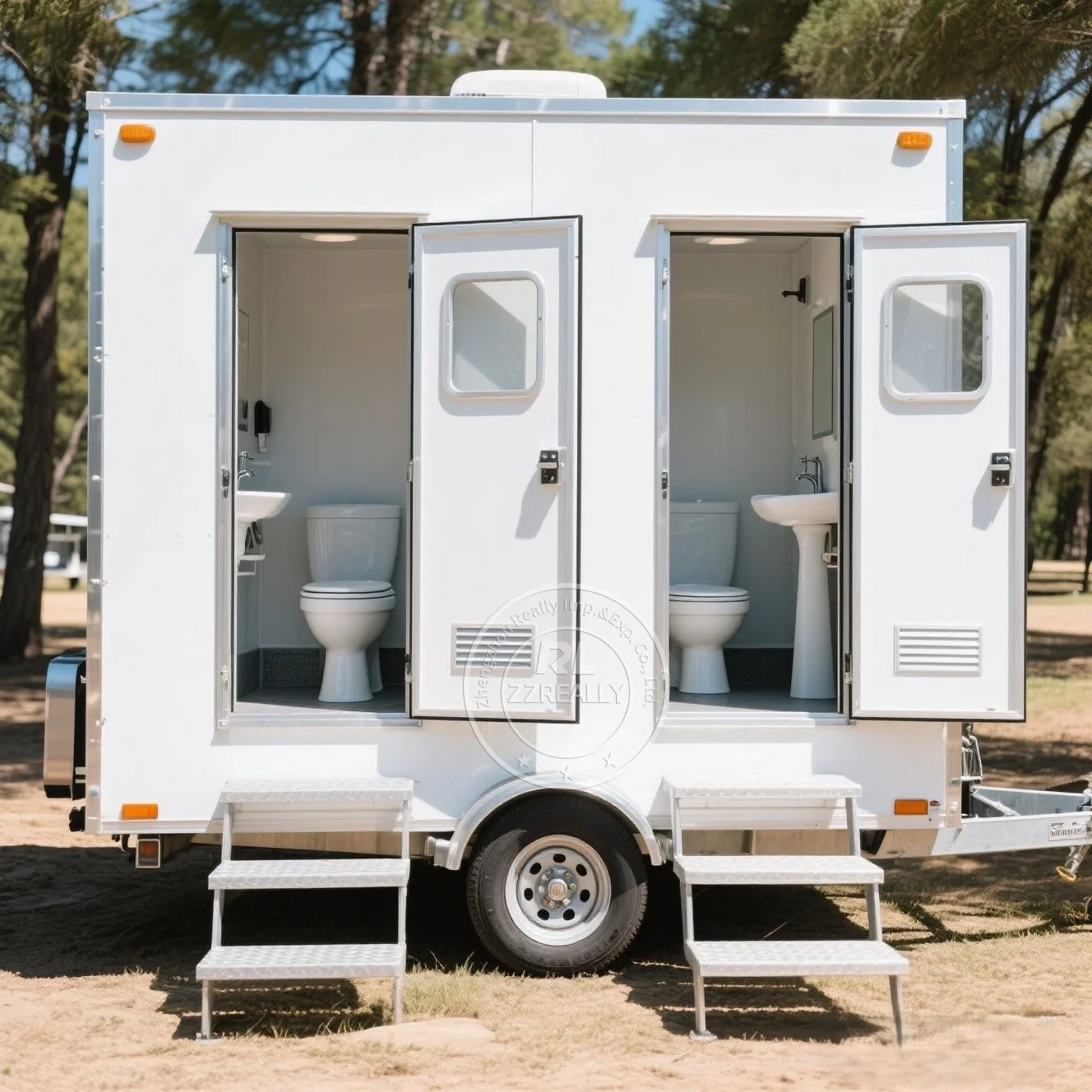 이동식 화장실 트레일러 고급 이동식 변기 트레일러 저렴한 가격 이벤트/웨딩용 고급형