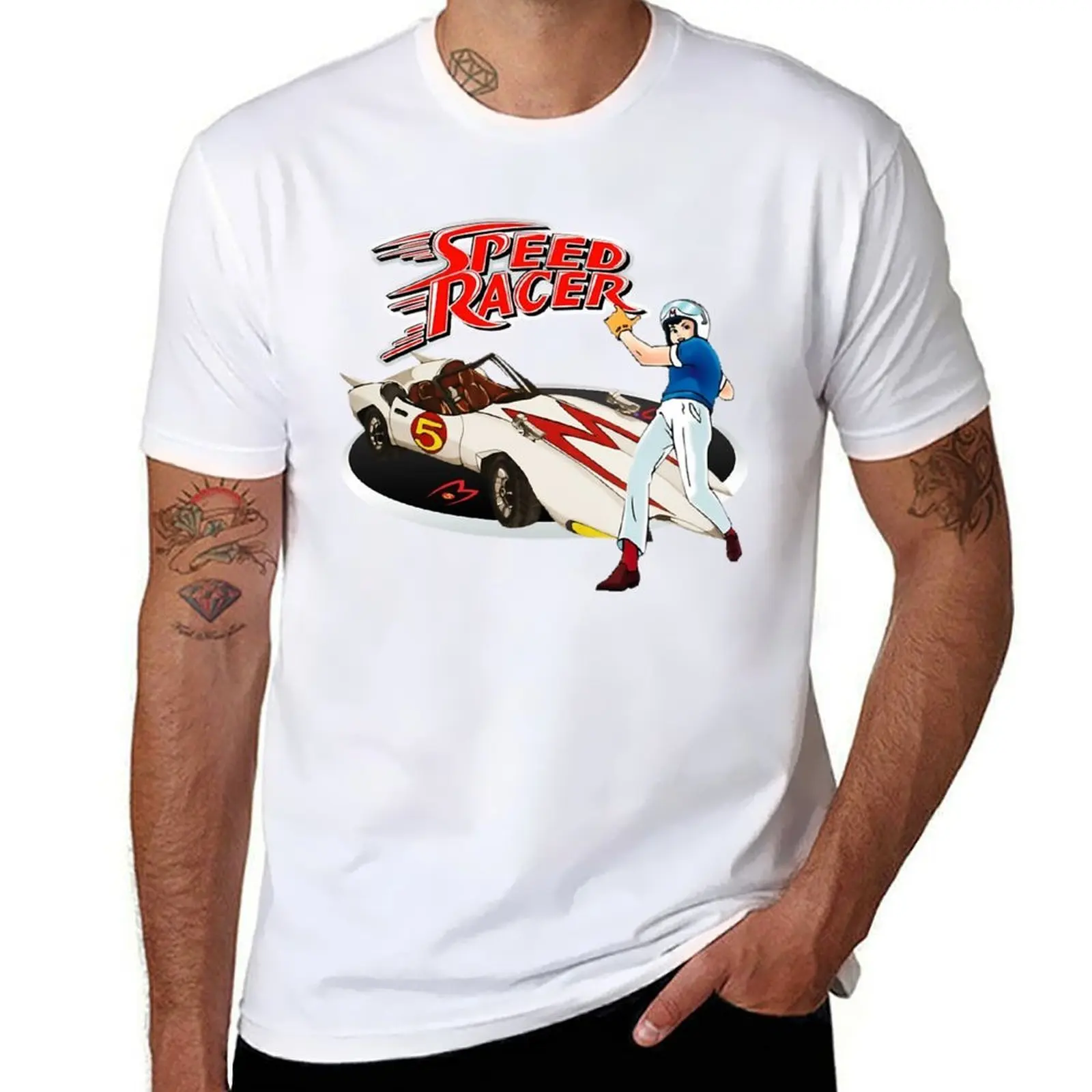 

Go Speed Racer Go!!! Футболка, мужские футболки, облегающие футболки с принтом, мужская футболка