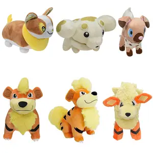 Lot of 5 2024 pokemon plush Pikachu raichu Growlithe vulpix pokedoll canvas