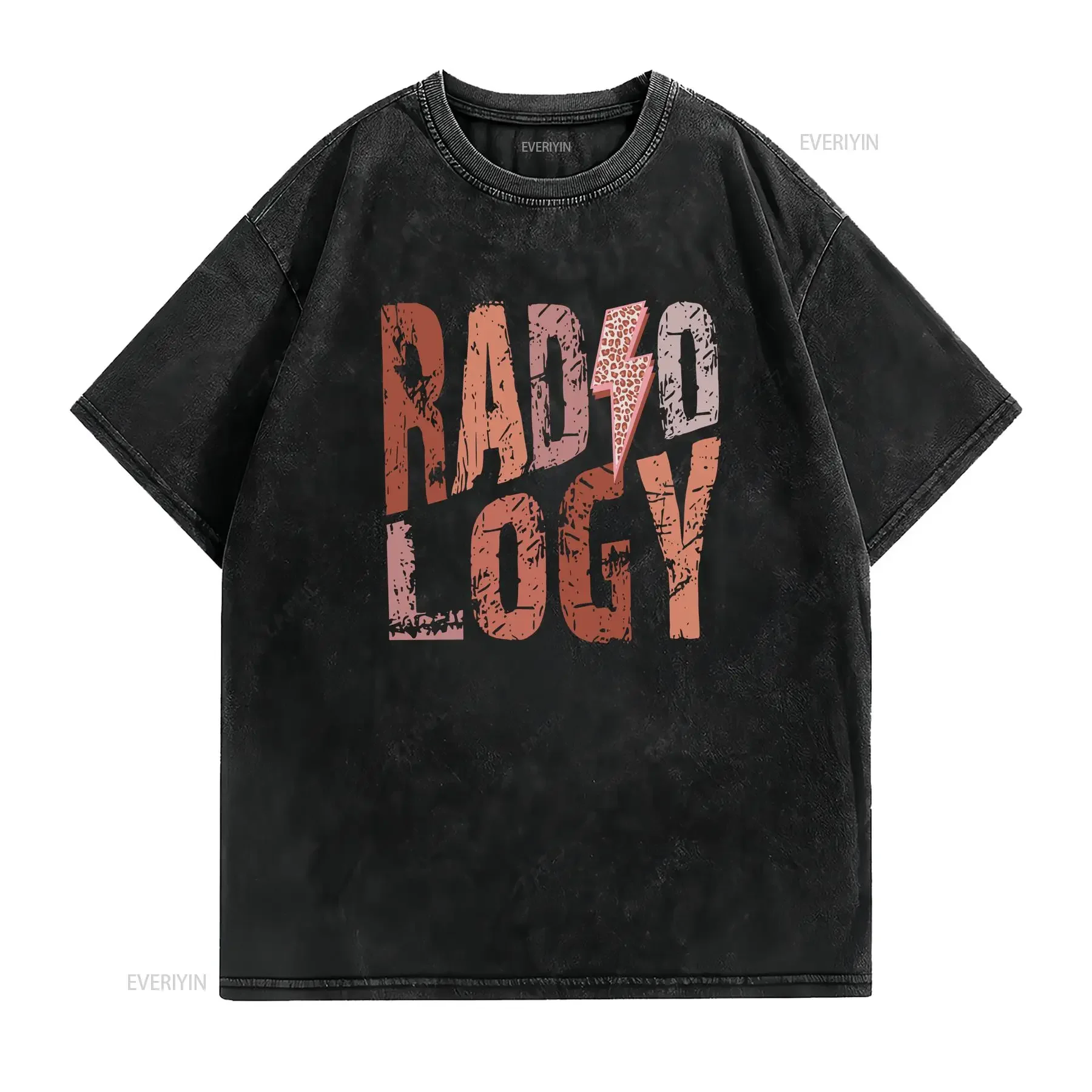 Radiology T Shirt Technician Rad Tech Xray RadiologisT for Graduate vintage Washed graphic Top For Everyday Wear fashion Casual