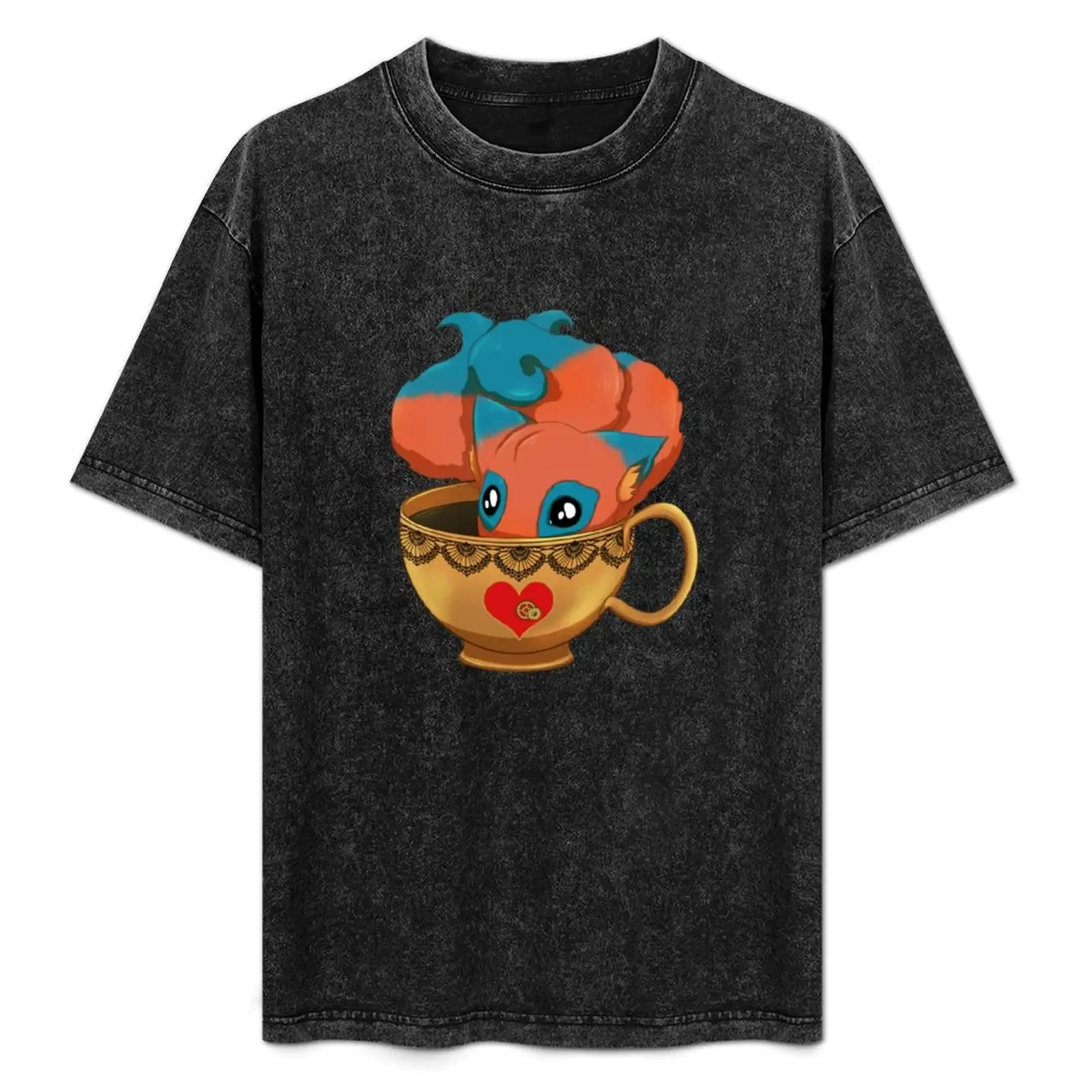 

Keero Teacup T-Shirt funny costumes shirts graphic tee blue lock t shirt men 100℅ cotton