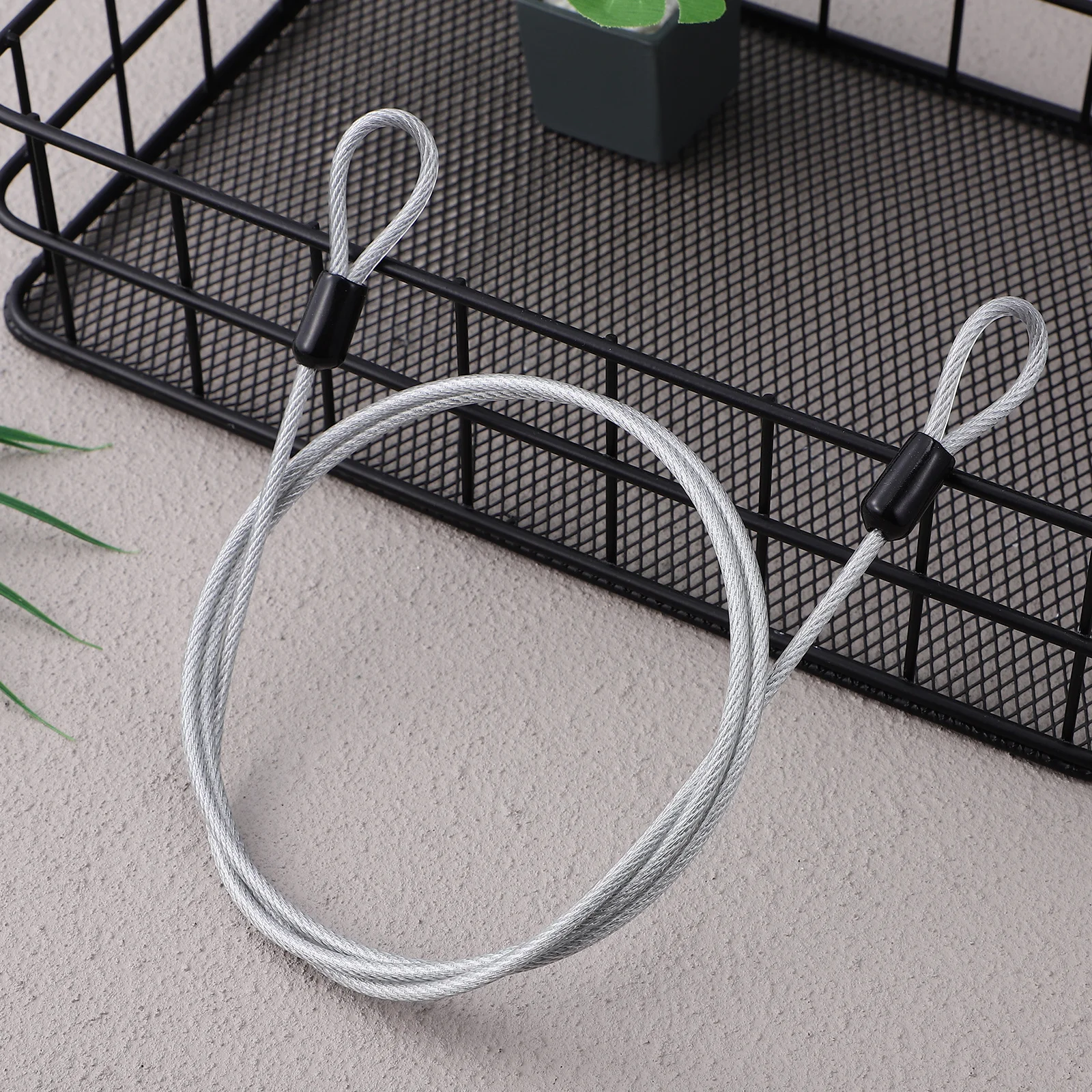 

Robust 304 Stainless Steel Cable Lock with Double Loops for Outdoor Security Bike Luggage Gate Fence Wire Safety Lock