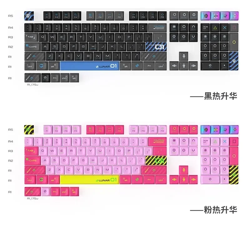 Serie de aterrizaje Original de fábrica/KDA altura Pbt sublimación térmica/pc Teclado mecánico teclas accesorios de teclado regalos