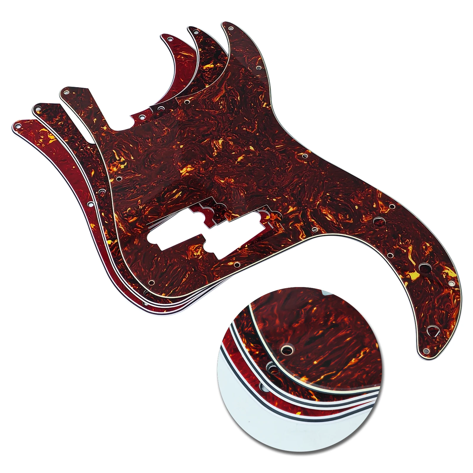 PHRILAM бас-накладка бас-гитара 4-струнная пластина для царапин 13 отверстий для PB бас без ферменного стержня стиль отверстия