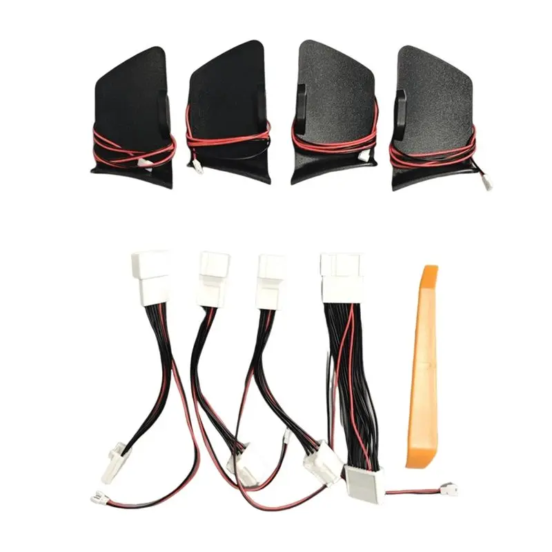 

For Toyota Highlander 2015-2020 Door Bowl Armrest Atmosphere Light LED Blue Decorate Lamp Door Handle Bowlframe Light-T61C