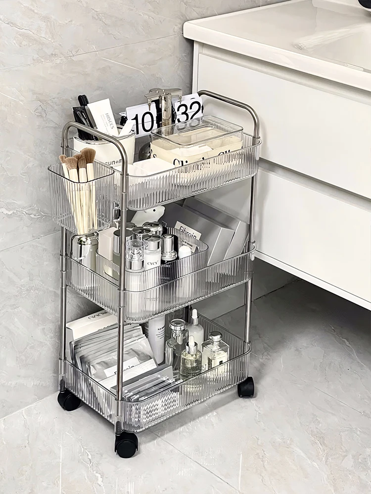 

Storage rack, acrylic snack cart, cosmetics, floor to floor dormitory bookshelf, bedside table top, bathroom storage rack