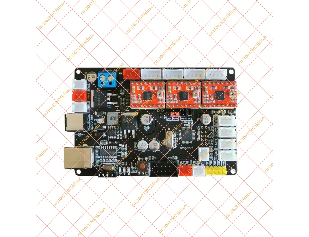 4 Axes GRBL Controller Board, USB CNC Offline Handwheel Kit Compatible with 3018 2418 Laser Engraver