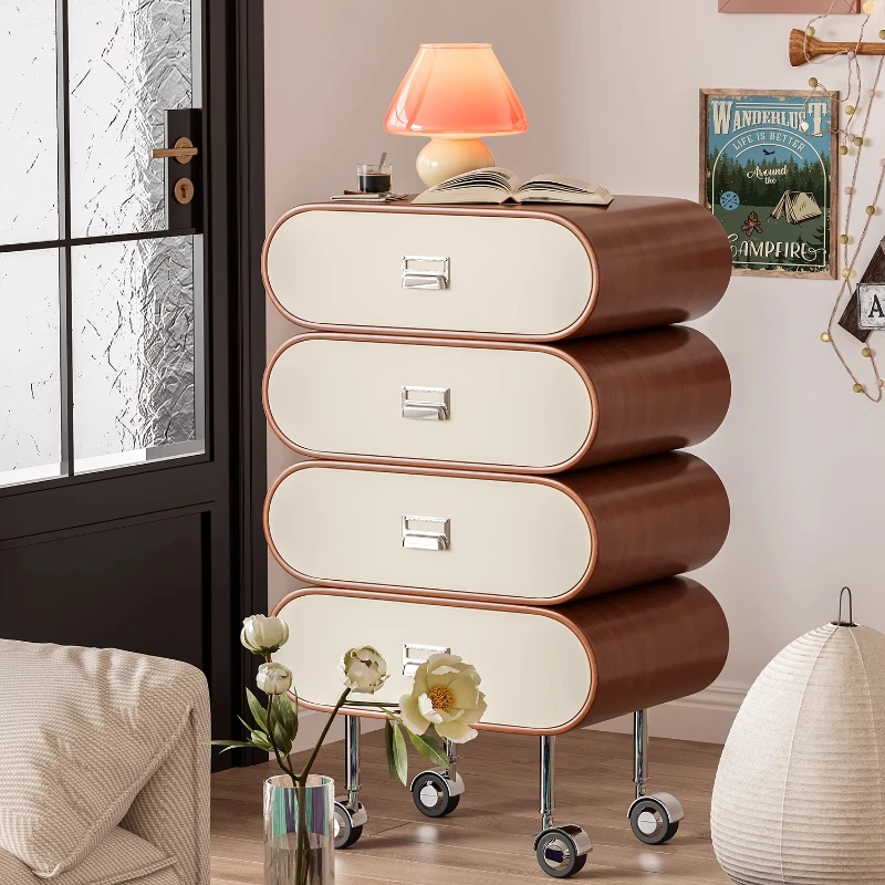 

Design Bedside Cabinet Sofa Side Cabinet Small Unit Movable Wall Locker