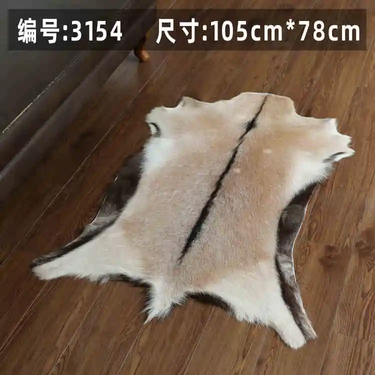 

Unique Natural Goat Skin Rug Wool Leather Chair Cushion Carpet for living room, cat mattress, dog beds, area rug defect fur