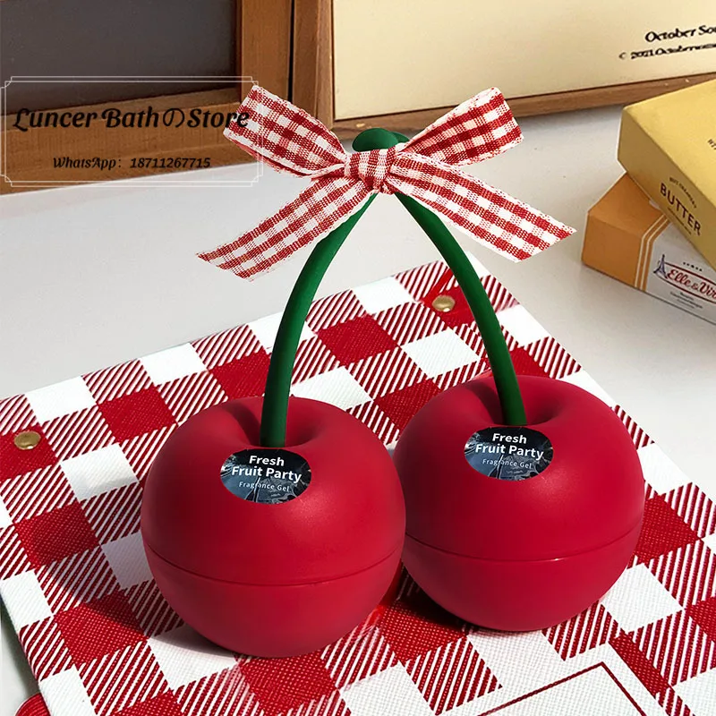 

Cherry fruit scent car air freshener solid balm home decoration toilet bedroom premium fragrance