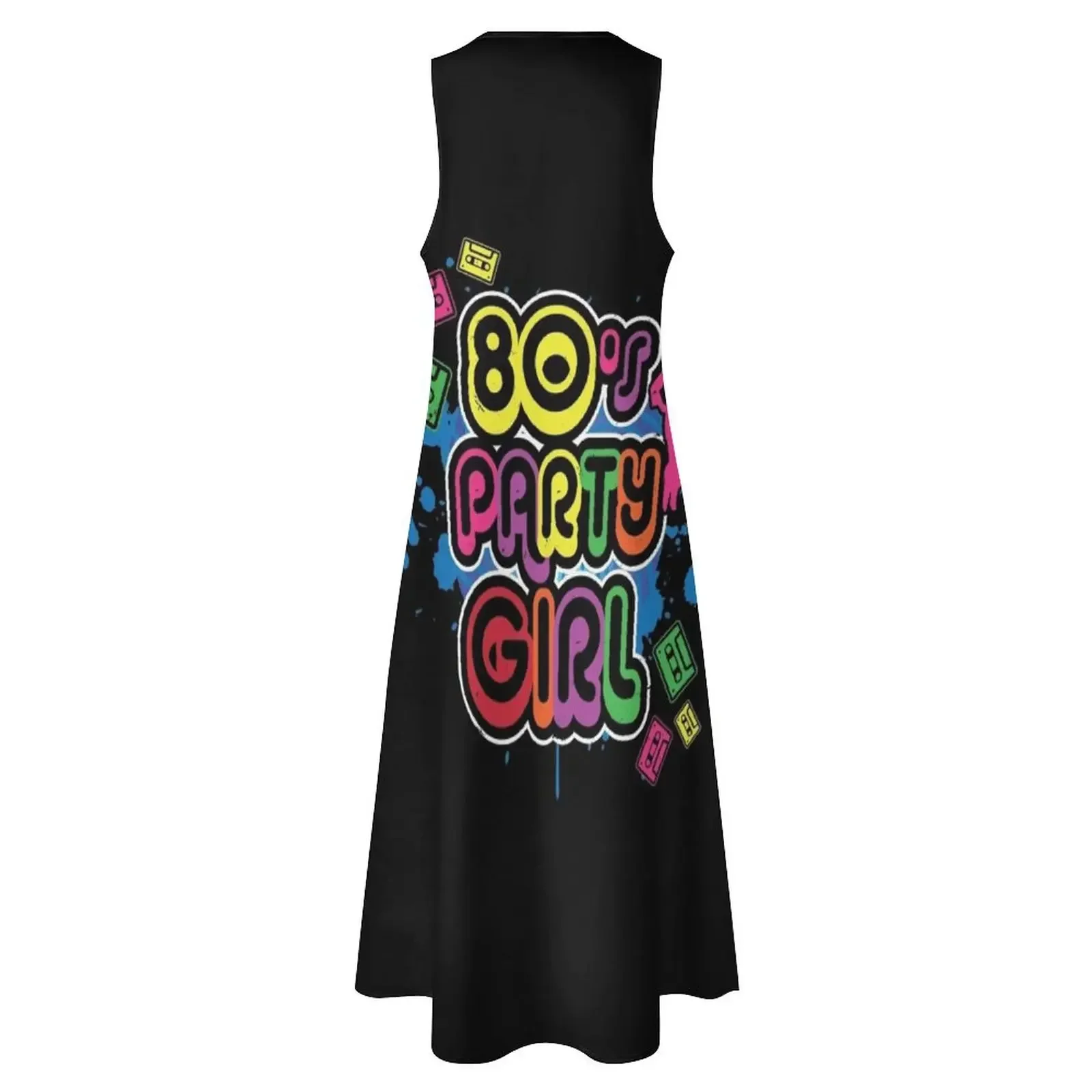 80s حفلة فتاة خمر ريترو الثمانينات زي فستان طويل فستان أنيق فساتين الصيف النساء 2025 المرأة الصيف بذلة فستان