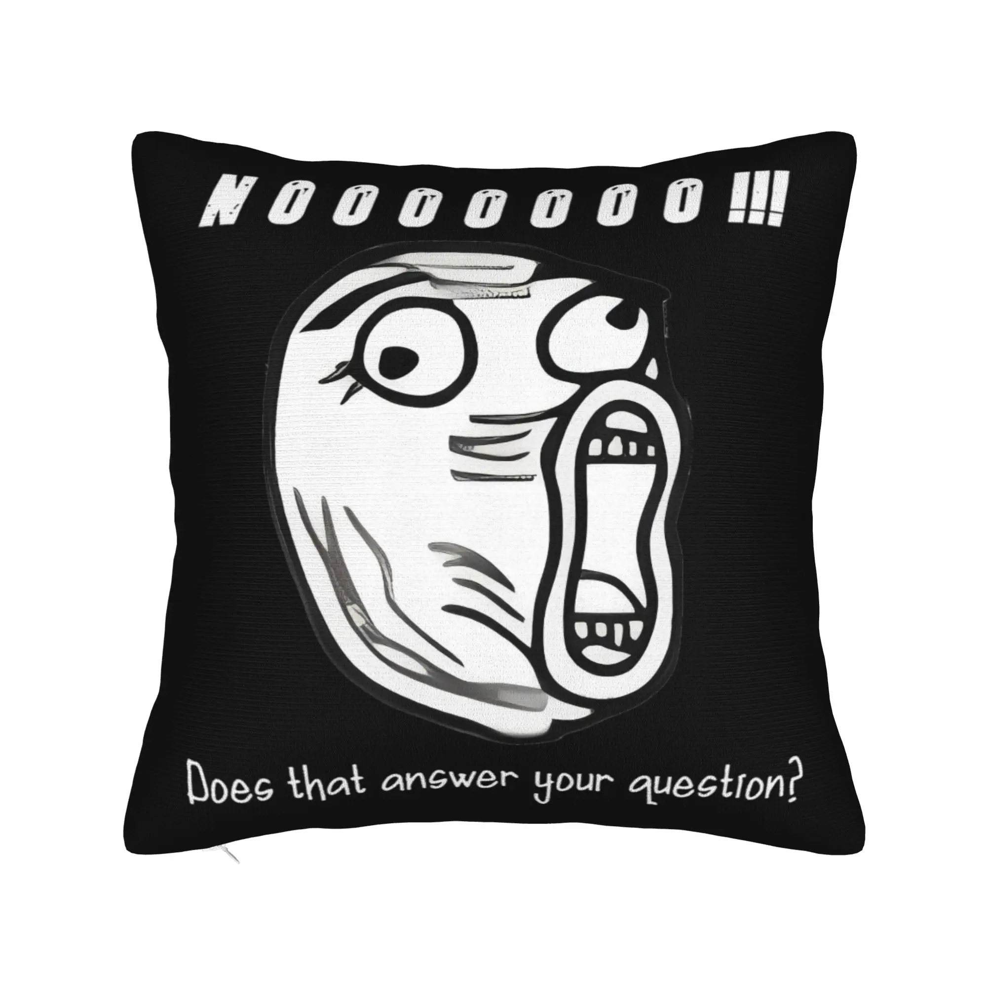 RAGE COMIC Does That Answer Your Question Trollface Square Pillowcases Couch  Cushion Case Cool Decorative Pillow Cover 40*40