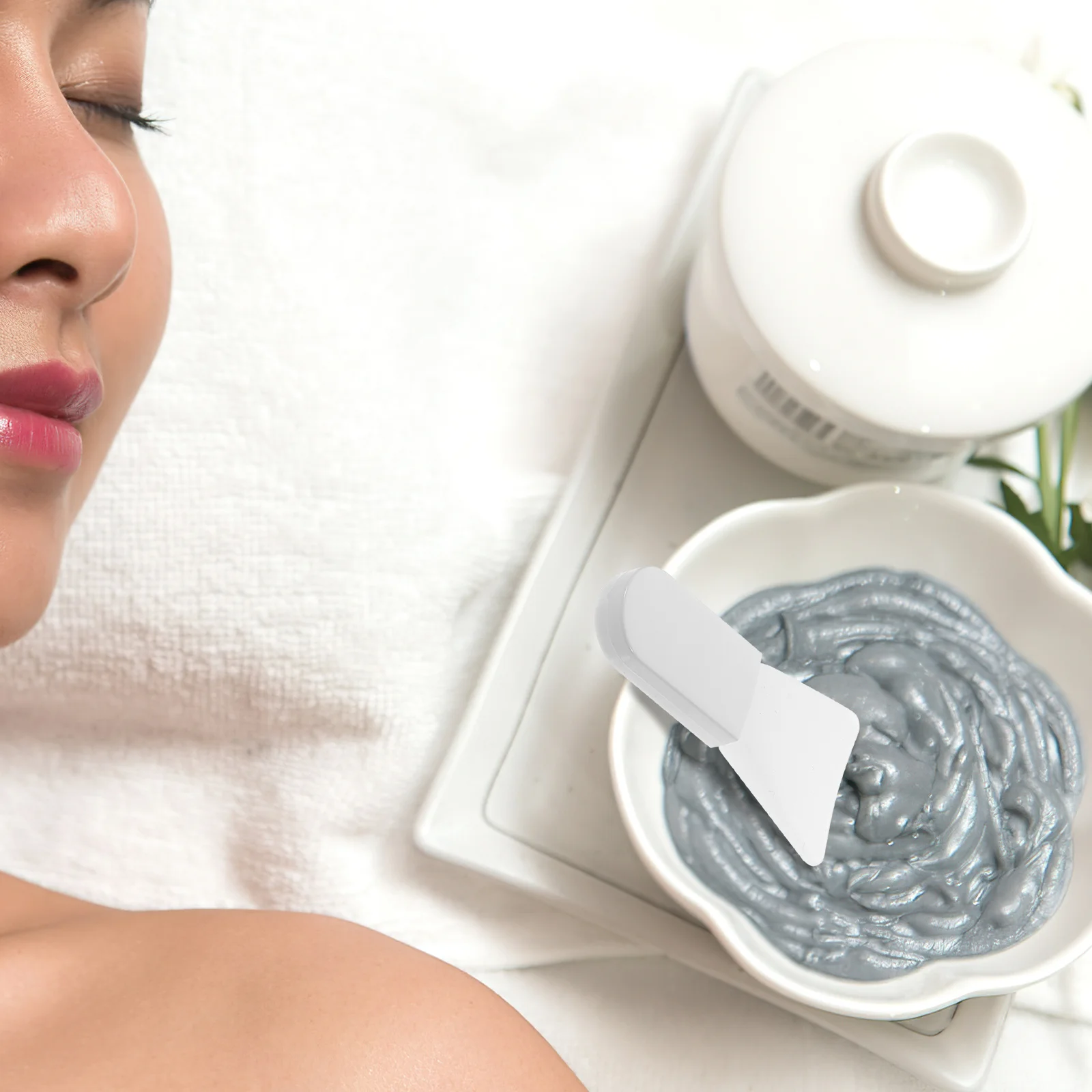 1 set 1 Set Face Brush With Box Silicone Face Mask Applicator Tool Portable Mini Skincare Spatula For Facial Eye Mask Reusable