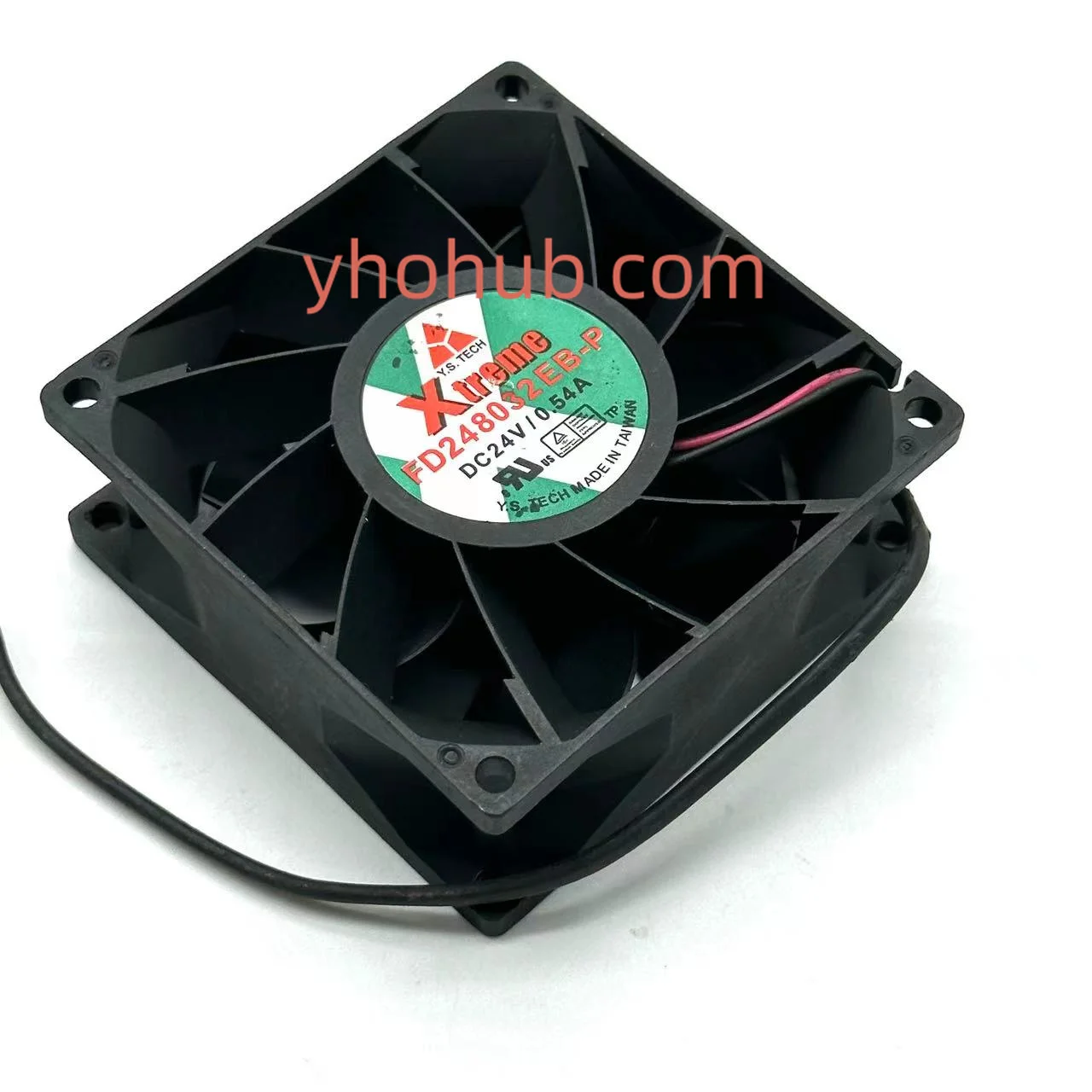 

Y.S TECH FD248032EB-P DC 24V 0.54A 80x80x32mm 2-Wire Server Cooling Fan