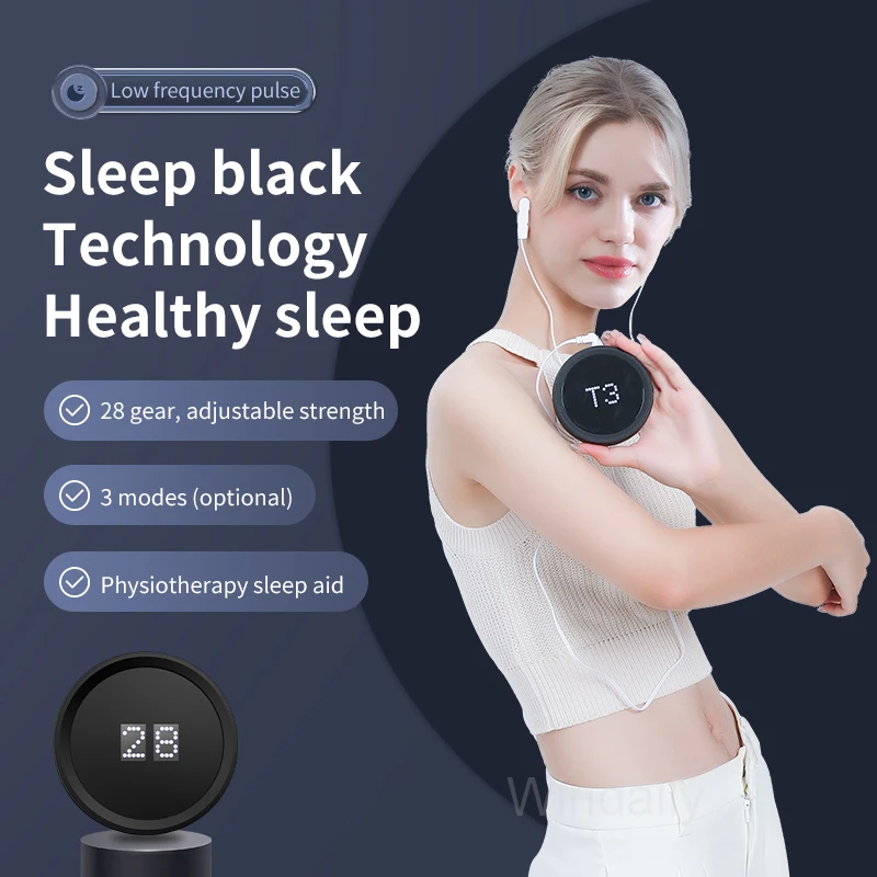 

CES Sleep Aid Device Insomnia Anxiety Depression Relief EMS Sleep Assistance Transcranial Microcurrent Massage Migraine Hypnosis