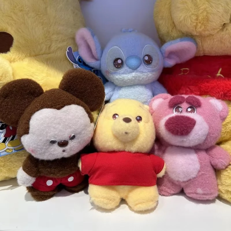 

Cartoon Stitch Lotso Kids Plush Toys Kawaii Figure Winnie The Pooh Mickey Dolls Girls Room Decoration Gifts