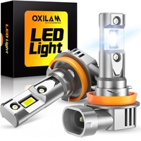 OXILAM 2Pcs 16000LM Canbus H11 LED Headlight Bulb 60W HB3 9005 LED HB4 9006 HIR2 9012 Error Free H8 Turbo LED 12V 6500K Mini H4