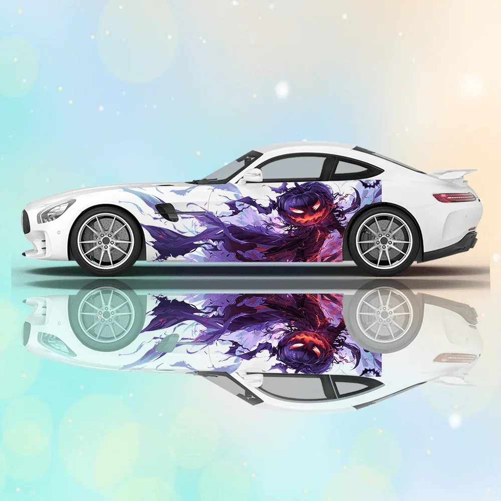 

Виниловая наклейка Eerie Pumpkin Ghost Man для автомобиля, самоклеящаяся наклейка из ПВХ, подходит для грузовиков, внедорожников, украшения, автоаксессуары, подарок