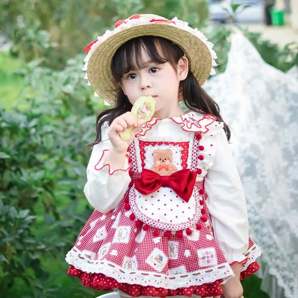 

Josaywin Baby Girl Lolita Princess Ball Gown Spanish Vintage Spring Autumn Cute Kids Dresses Vestidos Baby Children Dresses