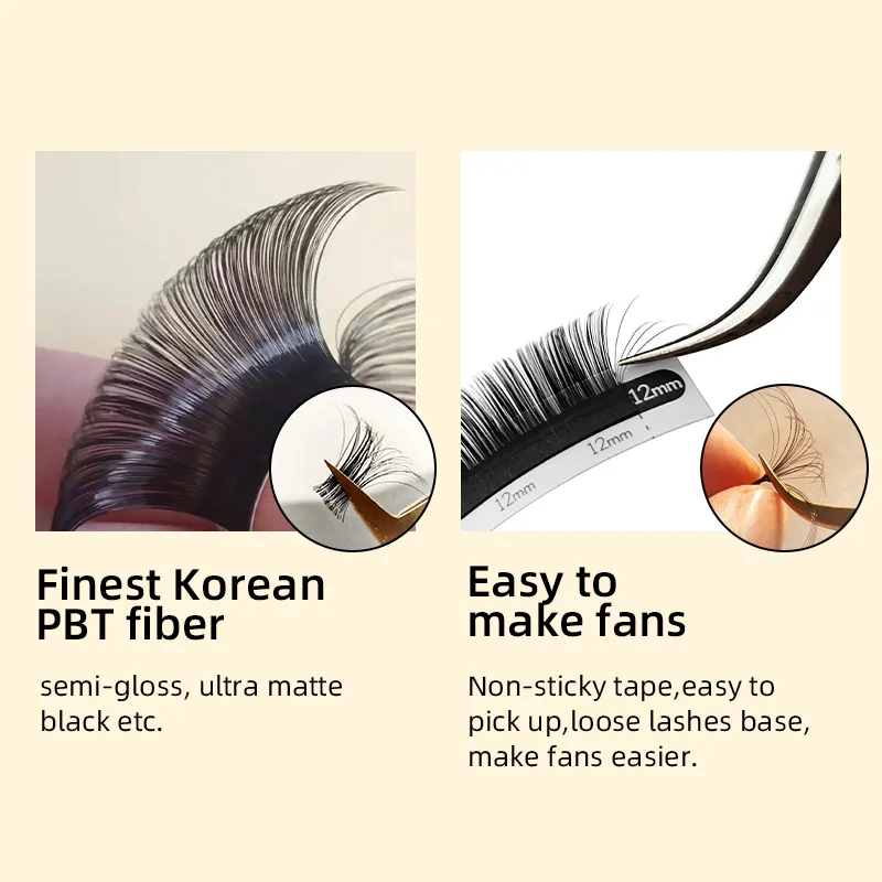 Classic Individual Volume Lash Individual Classic Eyelash Extension Cc Soft False Eyelashes Russian Volume Faux Mink Lashes