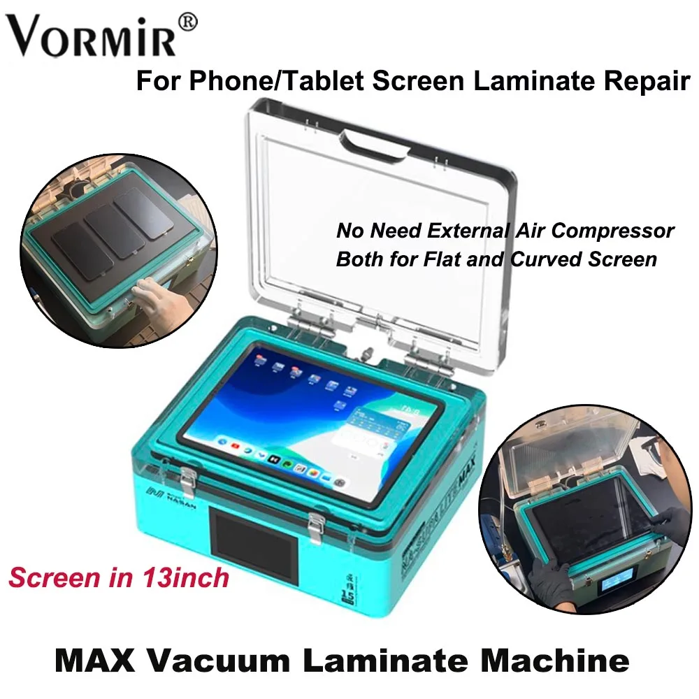 NASAN NA-SUPA Lite MAX LCD Laminate Machine No Need Air Compressor For Phone/Tablet 13 inch Flat Curved Screen Laminating Repair