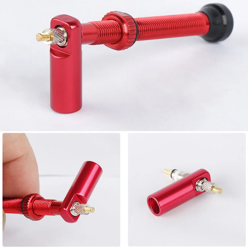 Bike Presta Tubeless Valve Cap Dust Cover with Valve Core Removing Function Removal Tool Aluminium Alloy