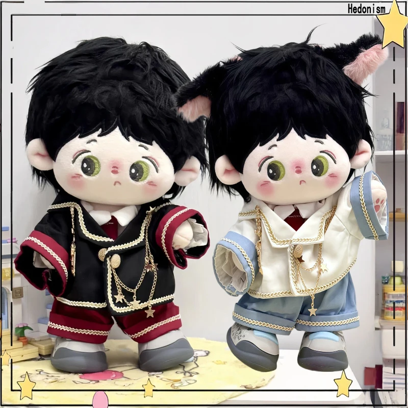 

For 20cm Cotton Doll Clothing Cute Fashion Formal Suit Shirt Pants Quality Tie Doll Accessories Doll Dress Up Birthday Gift