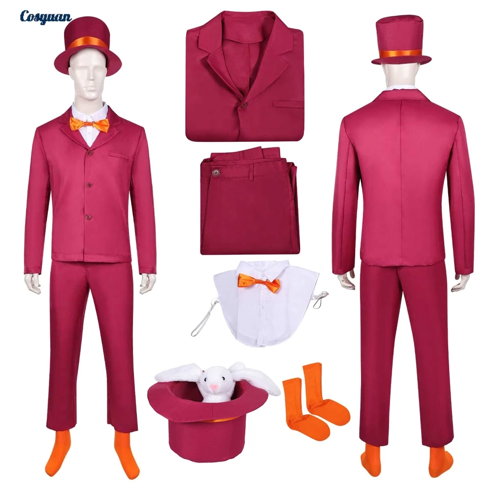 

2010 Movie The Illusionist Cosplay L'Illusionniste Top Pants Clothes Party Disguise Roleplay Men Halloween Carnival Outfit Suits