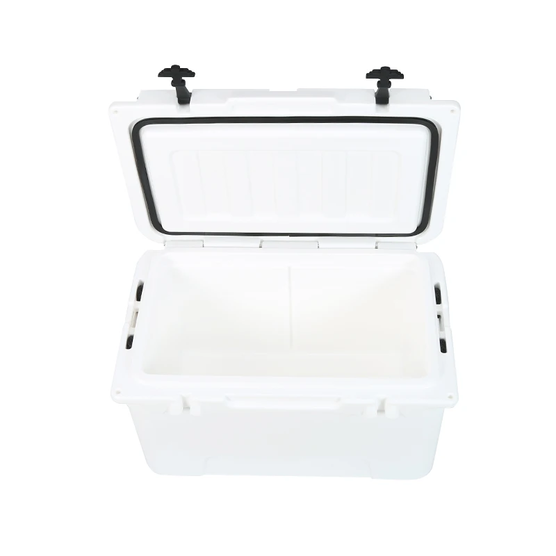 Portable ultra toughh 45qt insulated hard cooler box rotomolded ice chest for camping