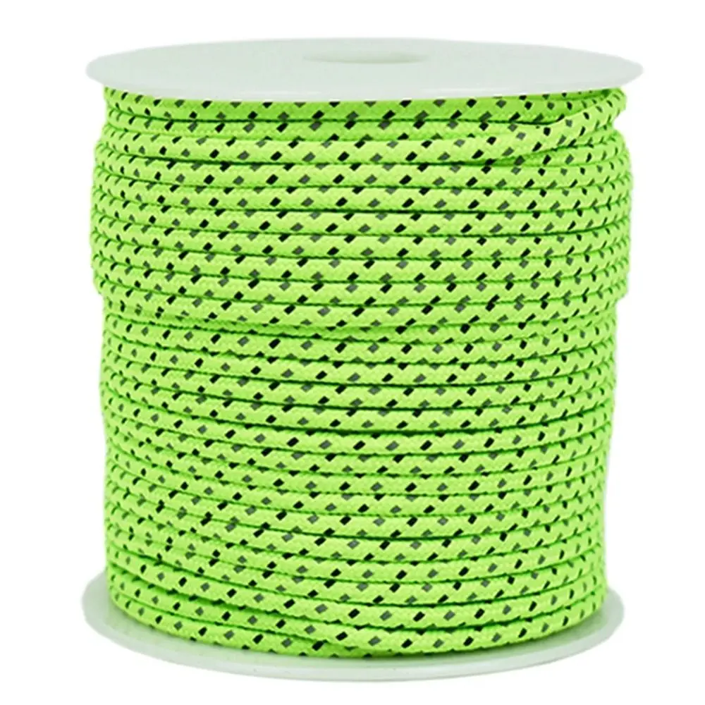 

20/50M Reflective Paracord 2.5mm Parachute Cord Outdoor Camping Rope Durable Umbrella Tent Lanyard Strap Clothesline Rope