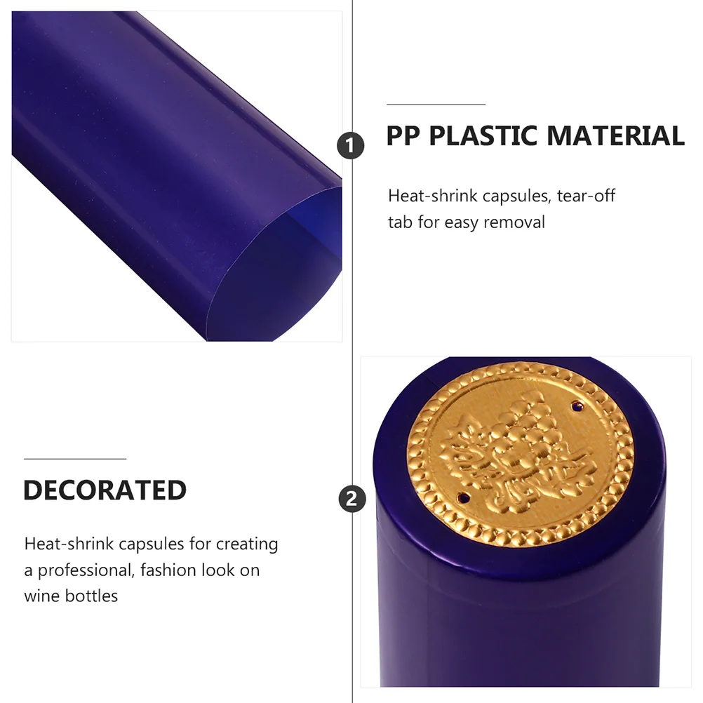 

150pcs Wine Bottle Sealing Film Heat Shrink Cap Red PVC Suitable Restaurant Home Winery Kitchen Bar