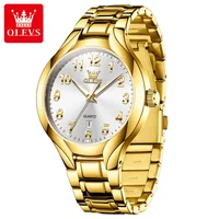 OLEVS 3650 montres en or pour hommes classique grand cadran numérique Date automatique étanche lumineux Original montre-bracelet à Quartz pour hommes nouveau 3