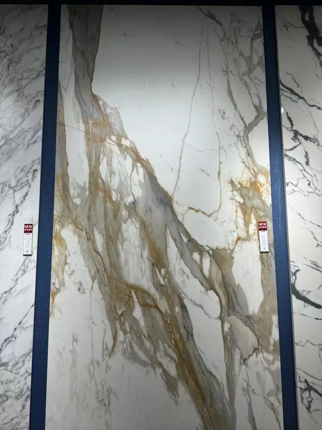 Foshan Marble look 12 mm sintered stone countertop slab floor tiles