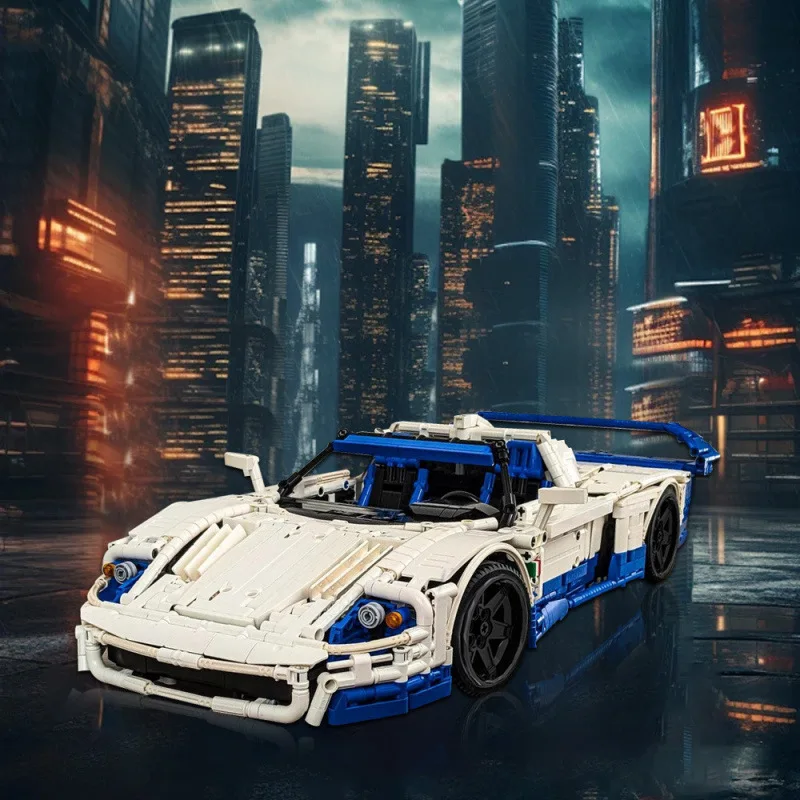 MOC-194244 MC12 1:10 Supercar Racing Stitching Building Block Model 3070 Parts Boy Kids Christmas Building Blocks Toys Gifts