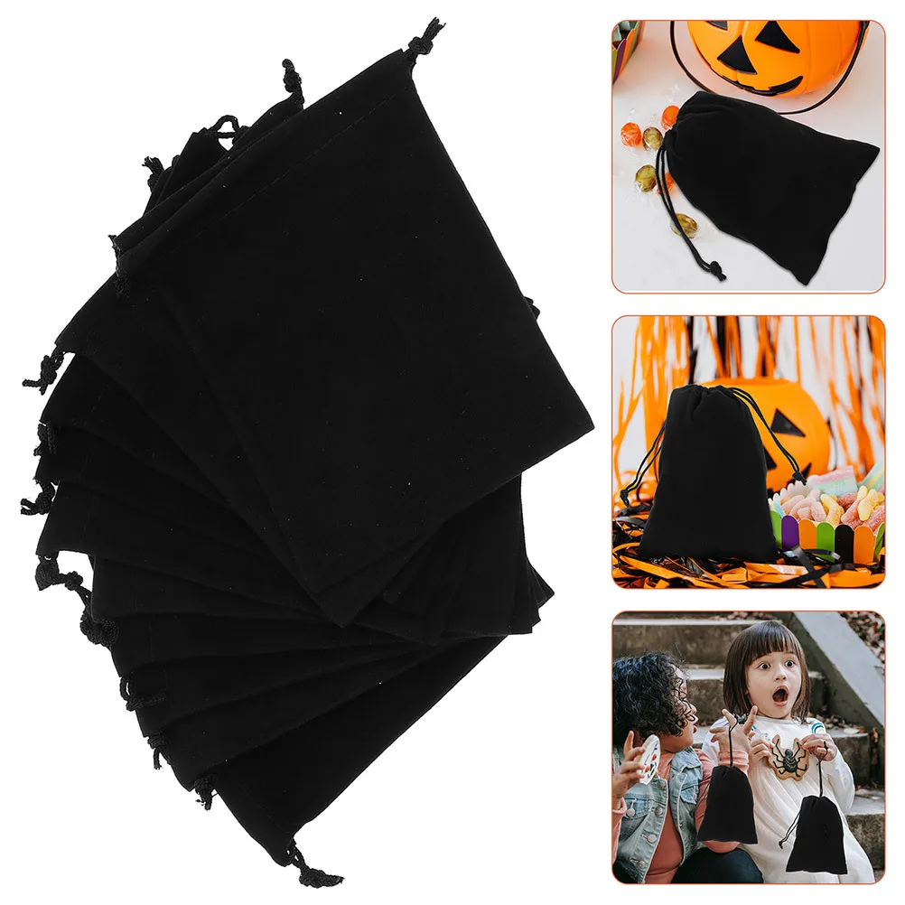 

20Pcs Pirate Coins Pouch Halloween Small Drawstring Bag Reusable Polyester Candy Gift Container Coins Storage Party