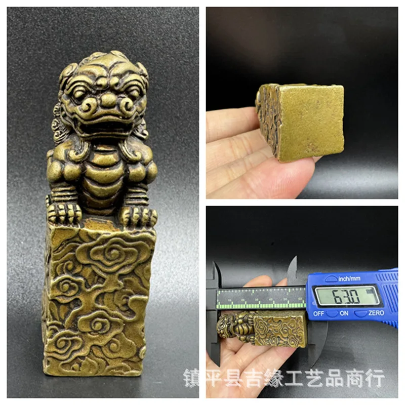 

Seal Collection Crafts Tibetan Nepal Buddha Beads Bracelet Accessories Necklace Pendant Tibetan Small Copper Seal