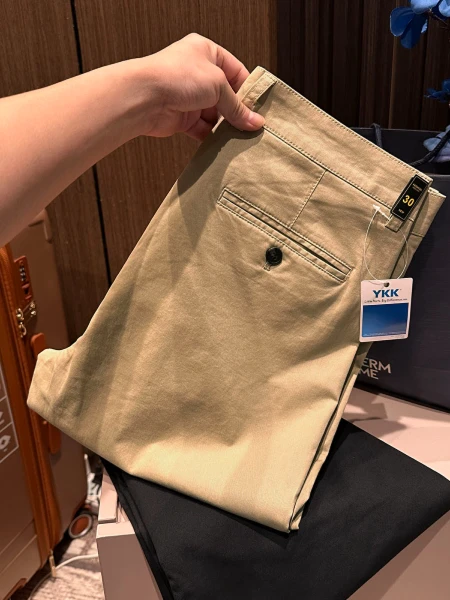 

Высококачественные американские повседневные мужские брюки прямого кроя, универсальные, цветные, весна-лето, новая модная городская модель из смесового хлопка