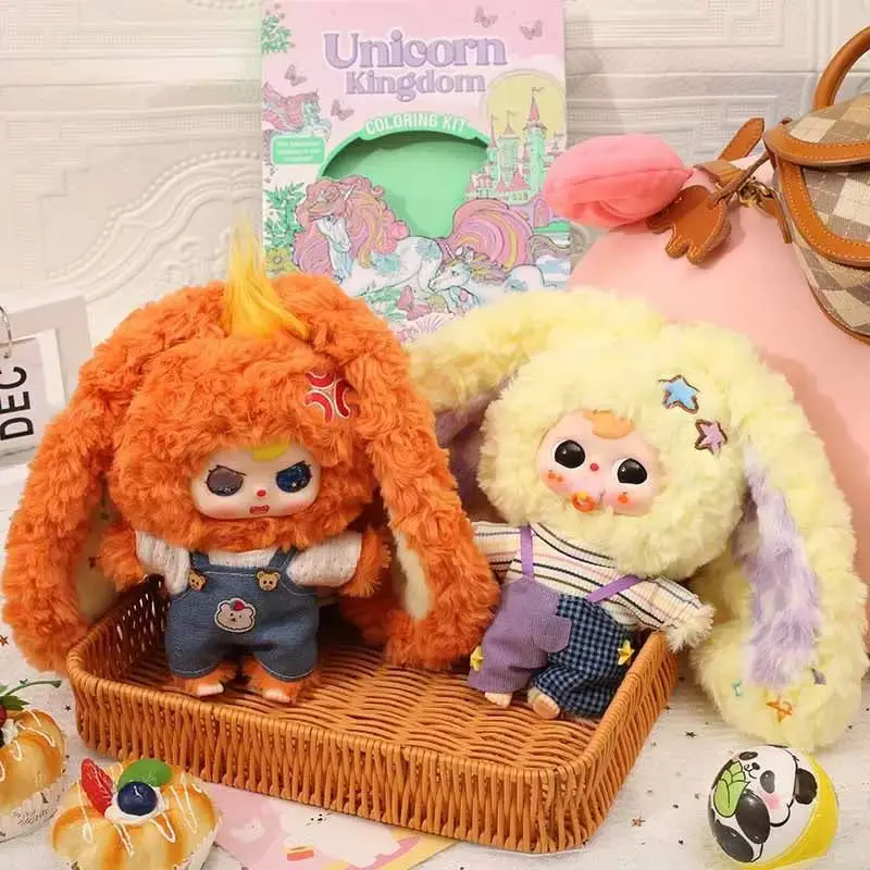 Baby Tre serie non definita Scatola cieca Peluche Bambola carina Zaino Ciondolo Ornamento da scrivania Bambola morbida Scatola misteriosa Regalo da collezione