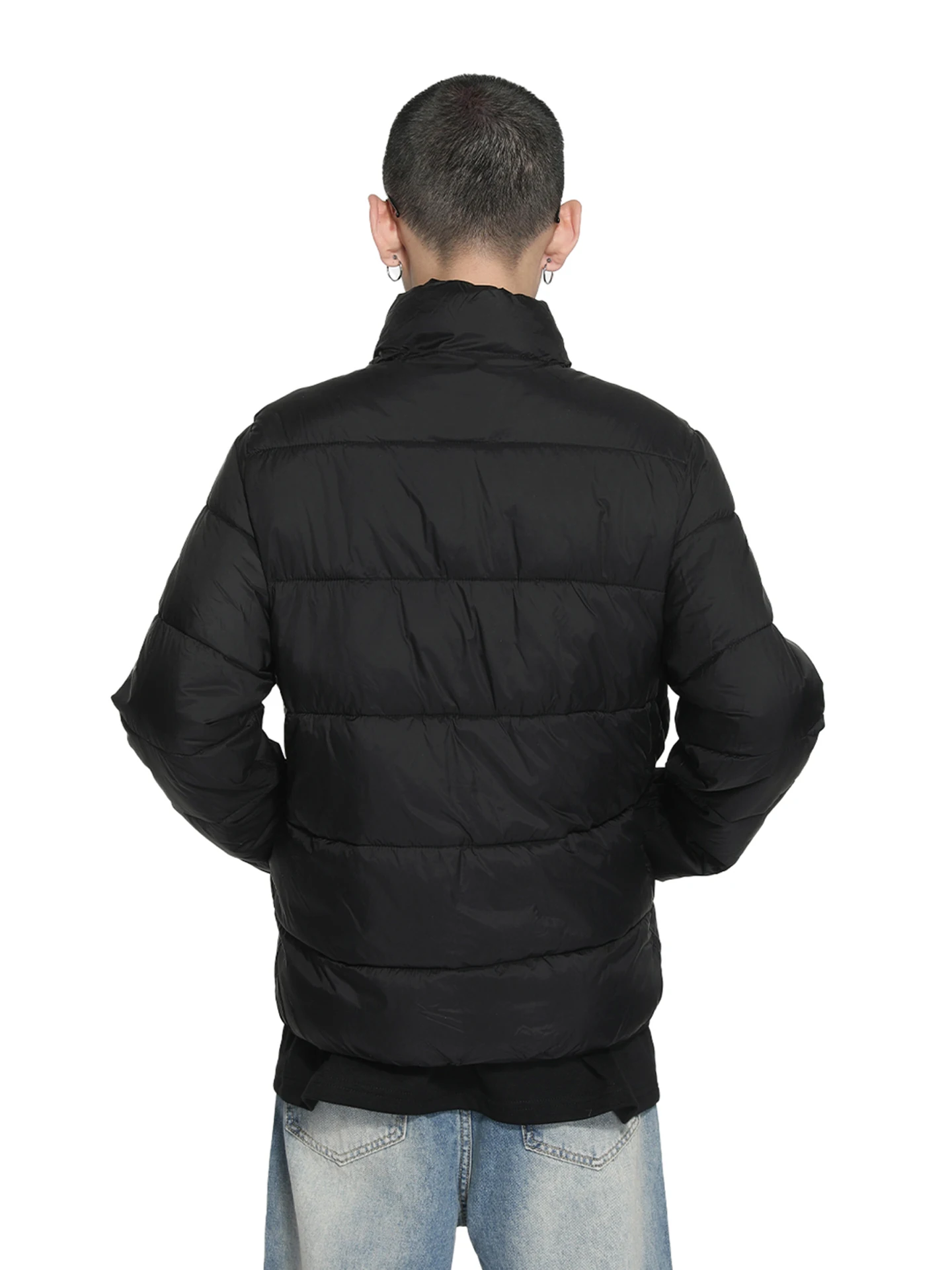 2025 Autumn Winter Men Women Fashion Chic Coats Stand Collar Simple Warm Solid Color Parkas Stylish Versatile Long Sleeve Parkas