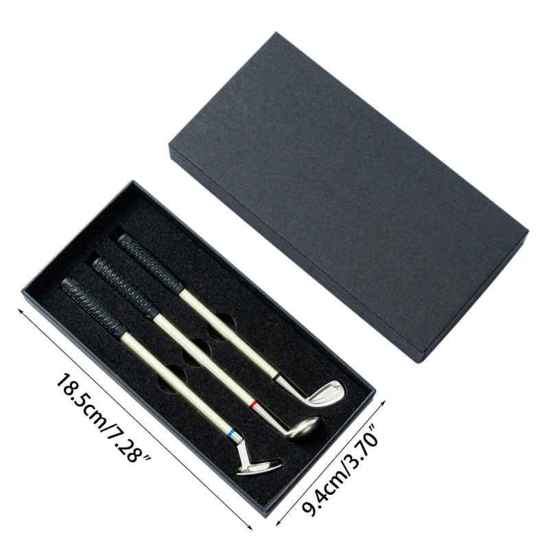 ゴルフボールペンセットミニデスクトップクリエイティブギフトおかしいスポーツ人間工学に基づいたペンドロップシップ