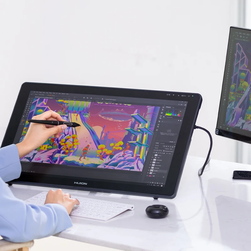 22 Plus 21.5inch 140% SRGB Professional Drawing Monitor Graphic Tablet with Screen for Artist Designer