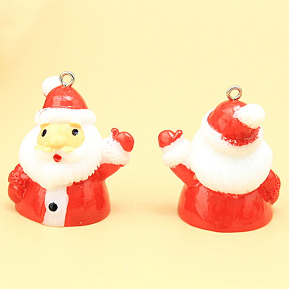 

12 Pcs Resin nament Christmas Decoration Miniature Gardening DIY Accessories Home Decor Gifts Santa Tree Snowman