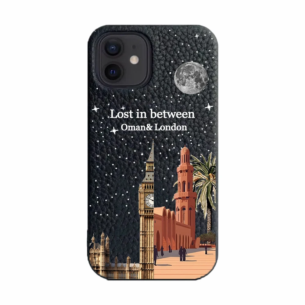 Maßgeschneiderte Oman und London Ledersterne Hülle für iPhone 17promax 13 12 15 14 16 Pro Max 15 16plus Hülle Hartmetallic PU Cover