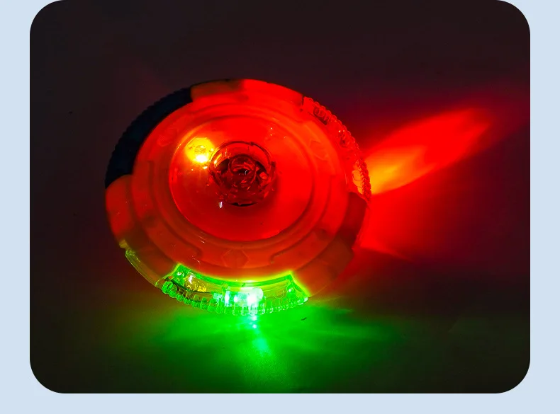 UFO Blinkende Flügel Kreisel Kinder Gyro Leuchten Spielzeug Kinder LED Musik Gyroskop Launcher Rotierenden Spielzeug Spaß Geburtstag Party Gefälligkeiten – Detail 13