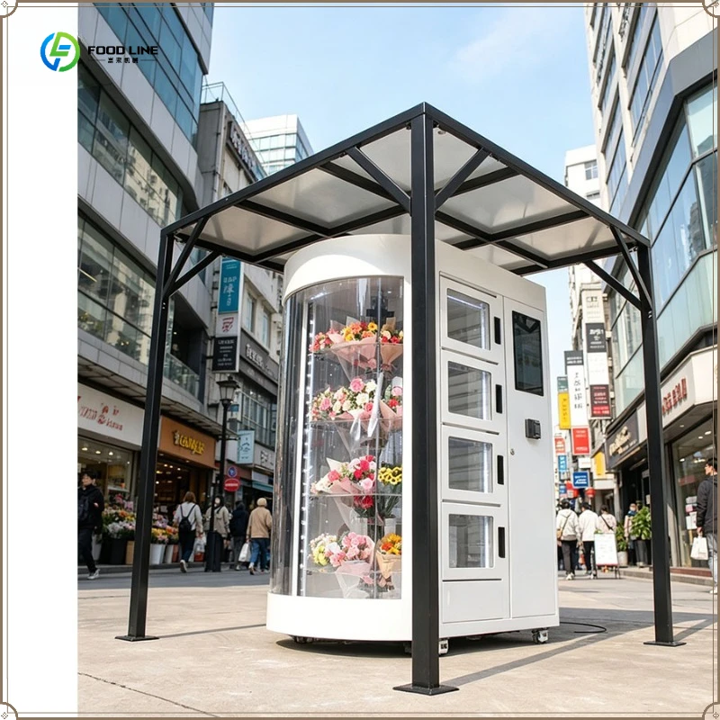Large Floor Standing Flower Vending Machine Dispenser FL Customized Flower Bouquet Vending Machine
